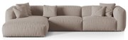 Bézs moduláris sarokkanapé (bal oldali) Martina – Micadoni Home