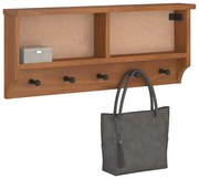 SANDNES tömör fenyőfa falra szerelt kabátállvány 87x12x35 cm