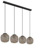 Globo 15766-4H - Csillár zsinóron COLLY 4xE27/15W/230V