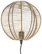 Ipari fali lámpa bronz fekete színben - Dong