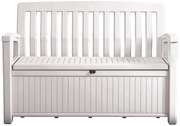 Keter Patio Bench kerti pad, fehér (610644)