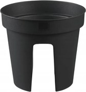 Kerek balkon kaspó PreZero Parkside, Ø 28 x 25 cm, antracit