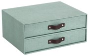 Zöld karton fiókos rendszerező Birger Canvas Paper Laminate – Bigso