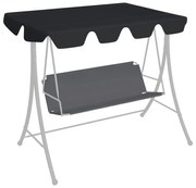 fekete csere ponyva kerti hintaágyhoz 150/130 x 105/70 cm