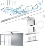 Fürdőszobai Lámpa Led Fali Lámpa Szekrény Tükör 6W Vízálló 30CM Króm