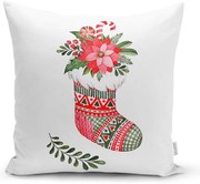 Karácsonyi mintás textil párnahuzat 43x43 cm – Mila Home