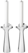 BLOOM BOTANICA rozsdamentes acél gyertyatartók 20 cm, 2 db - Georg Jensen