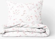 Goldea pamut ágyneműhuzat - cseresznyevirágok 140 x 220 és 70 x 90 cm