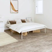 fehér fém ágykeret 150 x 200 cm