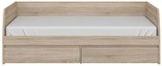 Egyszemélyes ágy 90 cm Noella (szonoma tölgy) (ágyráccsal). Akció -18%. 1053146