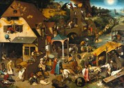 Reprodukció Netherlandish Proverbs, 1559, Pieter the Elder Bruegel