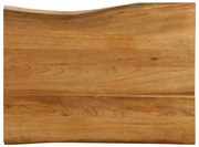 tömör mangófa természetes élű asztallap 80 x 60 x 2,5 cm