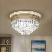 Brilagi - LED Kristály mennyezeti lámpa VELURE 5xE14/40W/230V arany