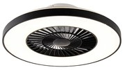 Mennyezeti ventilátor fekete csillag effektussal 60cm LED-del, dimmelhető, távirányítóval - Climo