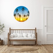 PIPPER. Textil kör alakú falmatrica "Pálmafák" Méret: 60cm
