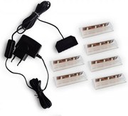 Rejtett LED világítás fürdőszoba és nappali bútorokhoz 8 LED 6 NÉGYZET
