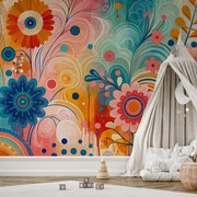 Fotótapéta - Színes vidám virágok (147x102 cm)
