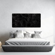 PIPPER. Öntapadós textiltapéta "Fekete rózsák"