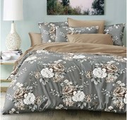 Pamut ágynemű VELVIFLORA szürke Ágyneműhuzat mérete: 70 x 90 cm | 140 x 200 cm