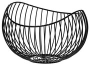 Elegant fém dekorkosár, 24 x 15 x 21 cm