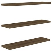 Polc készlet diófa dekorral 3 db-os Boss - Kalune Design