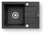 Pyramis 70165701 - NEXT konyhai mosogató 62x44 cm gránit/fekete