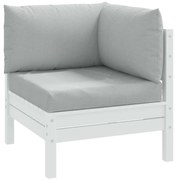 3 db melange világosszürke szövet raklappárna