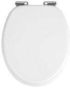 WENKO 22885100-WC ülőke URBIO 36x42,5 cm fehér/ezüst