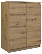 2D2S fiókos szekrény, tölgy