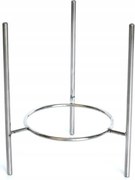 Ezüst virágtartó állvány 18 cm Polnix rozsdamentes acél 74.015.20