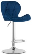 Kék bárszék WEST VELVET