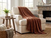 Mikroplüss pléd SOFT, barna Méret: 160 x 200 cm