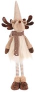 Karácsonyi dekoráció Álló szarvas, magasság 51 cm, bézs/barna