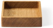Natúr színű dekoratív fa tárolódoboz 11x11x3 cm Square S – LIND DNA