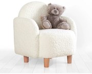 Fehér buklé gyerek fotel Moylo – Artie