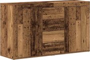 vidaXL Széf fiókkal Öreg fa 120 x 36 x 69 cm Faanyag
