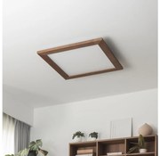 Brilagi - LED Dimmelhető lámpa SLIMFRAME WOOD LED/36W/230V 49,5x49,5 cm + távirányító