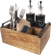 Állvány Kosár doboz evőeszköz tartó szószok fűszerek szállítása