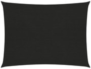 fekete HDPE napvitorla 160 g/m² 3 x 4 m
