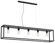 Csillár zsinóron FRAME 5xE27/60W/230V fekete