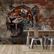 Fotótapéta - Téglatigris (147x102 cm)