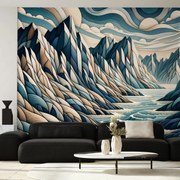 Fotótapéta - Vad folyó hegyek között (147x102 cm)