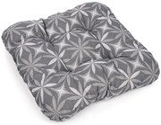 Virágok székpárna szürke, 38 x 38 x 7 cm