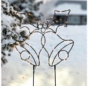 Brilagi - LED kültéri karácsonyi dekoráció LED/3xAA IP44 55x32 cm csengők