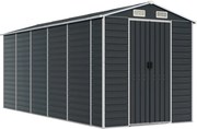 vidaXL antracitszürke horganyzott acél kerti fészer 191 x 470 x 198 cm
