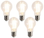 5 darabos E27-es dimmelhető LED izzókészlet A60 7W 780 lm 2700K