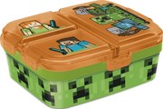 Minecraft Battle több rekeszes uzsonnás doboz, szendvicsdoboz XL