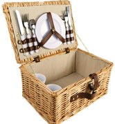 Arôme Piknik kosár 4 fő részére Natur, 40 x 28 x 20 cm