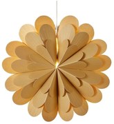 Aranyszínű függő fénydekoráció karácsonyi mintával ø 45 cm Maravilla – Markslöjd