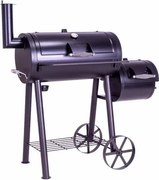 GARTHEN Kerti grill füstüllővel XL 120 x 55 cm